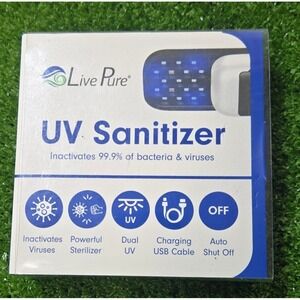 UV Sanitizer Handheld Portable Inactivates 99.9% of Bacteria & Viruses LivePure